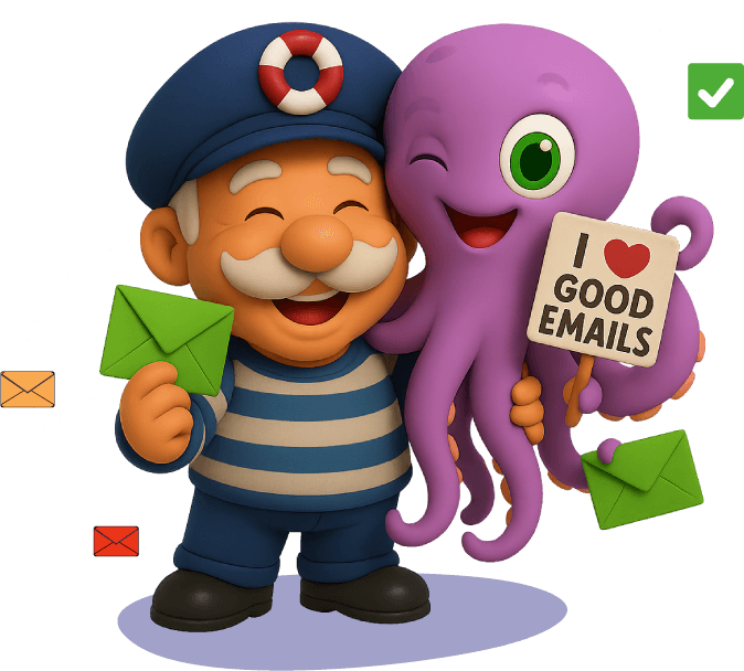 email verification mascot captain safetymails