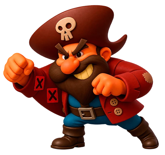 Pirate Jack Spam è un personaggio di SafetyMails che significa 