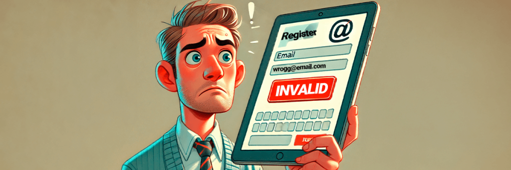 How to prevent invalid emails in registration forms