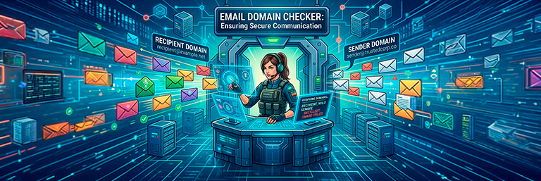 Email domain checker: recipient domain, sender domain, different risks
