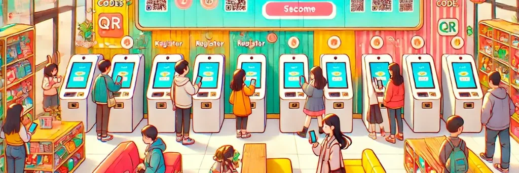 Registrations at points of sale with checking emails